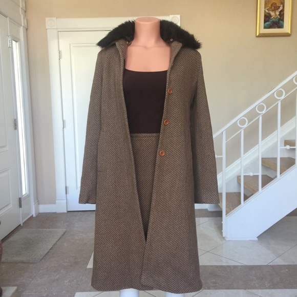 Wool Coat & Skirt French Connection Set - Picture 8 of 16